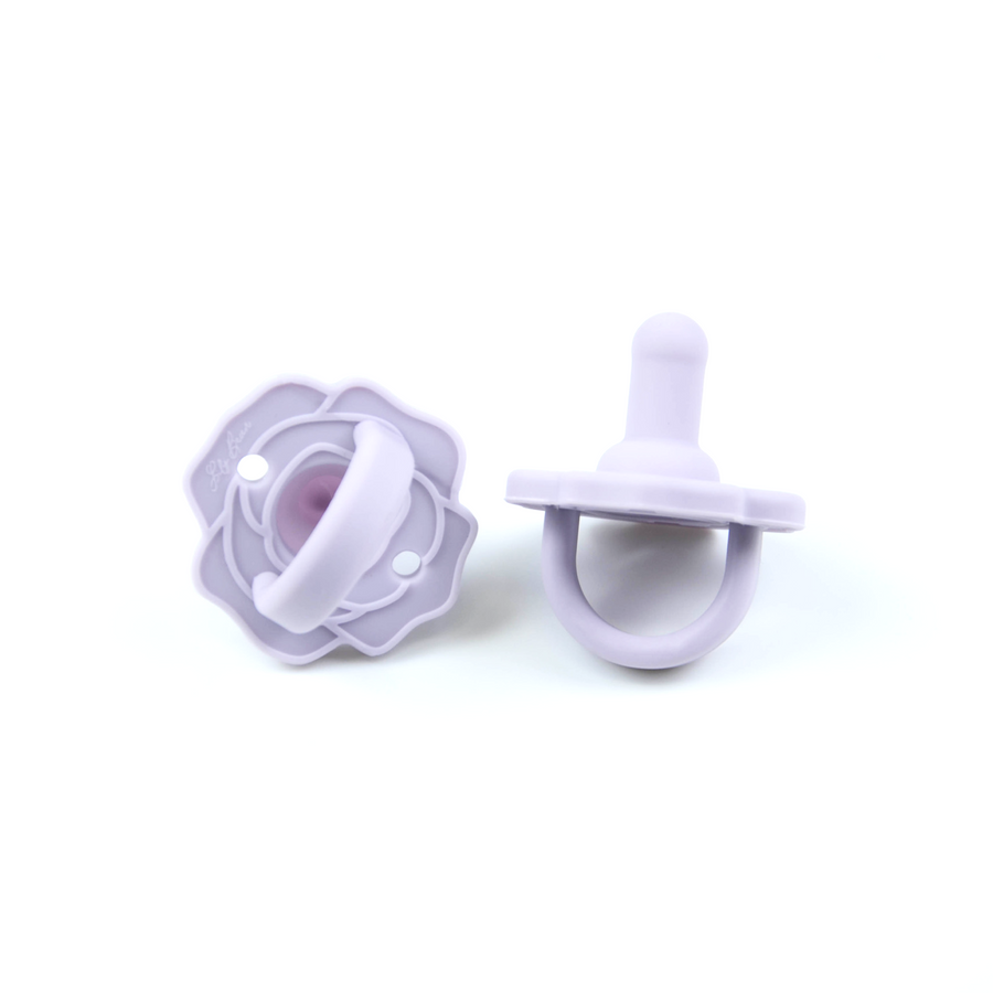 Rosy Posie Baby Pacifier | Lilac | 2 Pack