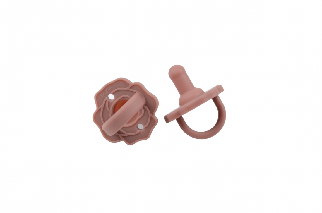 Rosy Posie Baby Pacifier | Pampas | 2 Pack